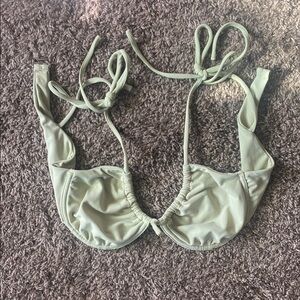 Stylish Light Green Bikini Top